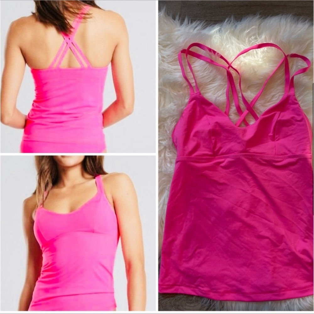 Athleta Pink Swim Top